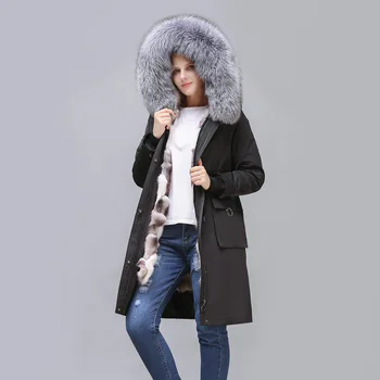 Preise Lange Fuchs Pelz Liner Parka GroĂe Pelz Jacke Winter Frauen Lange Pelzmantel Pelz Mantel Winter Mantel Frauen Frauen Faux Pelz MĂ€ntel