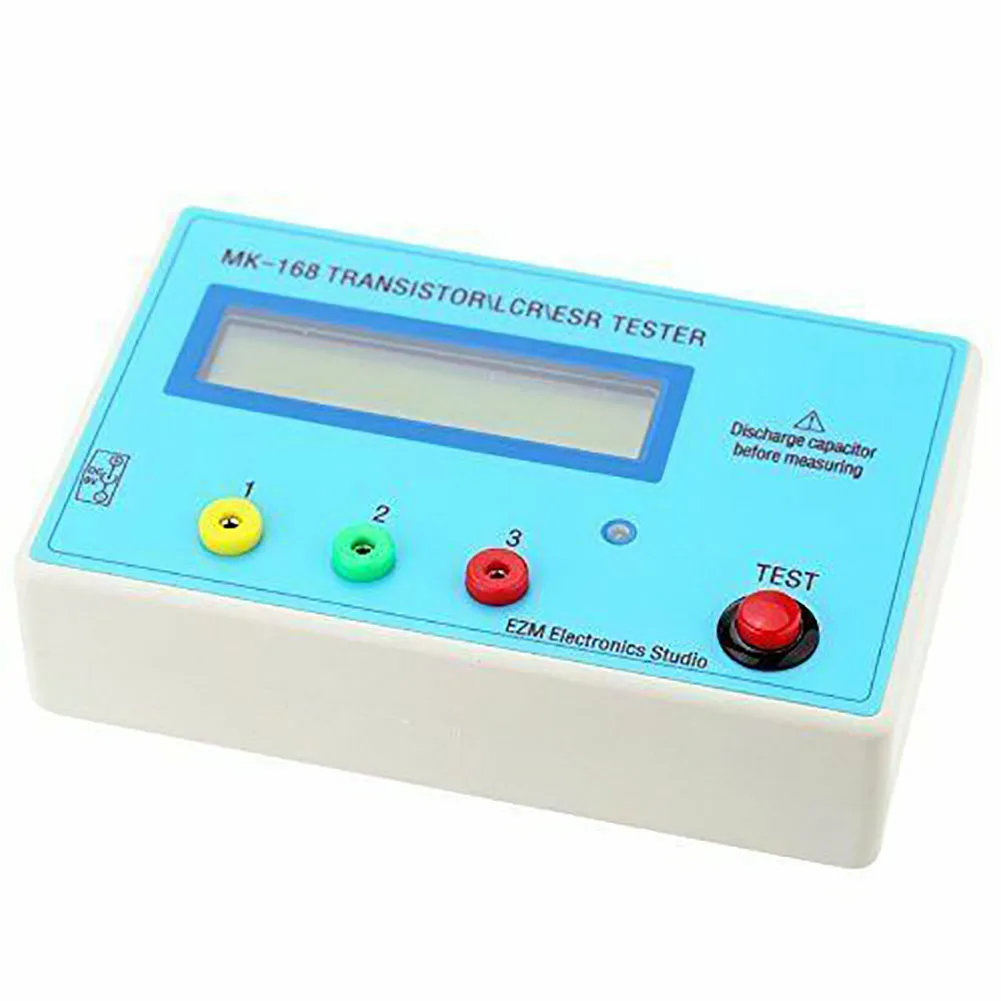 

MK-168 Transistor Tester Home Triode Capacitance PNP Measuring Resistance NPN Meter Tool Voltage ESR MOS Inductance