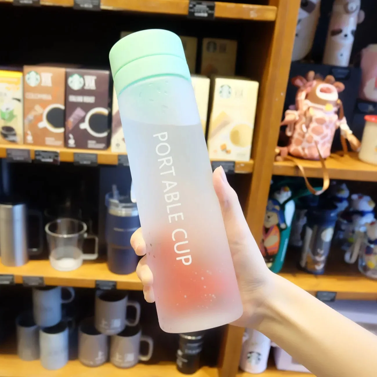 Newest Water Bottle Large 800ML Portable Outdoor Sport Safety Solid PC Plastic Tea Coffee Cup Birth Gift Men Couple Drinking