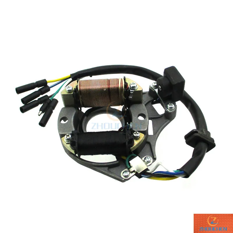 Статор Магнето Пластина для 70cc 90cc 110cc 125cc с воздушным охлаждением 4 тактный электрический запуск двигателя ATV Go Kart Pit Dirt Bike