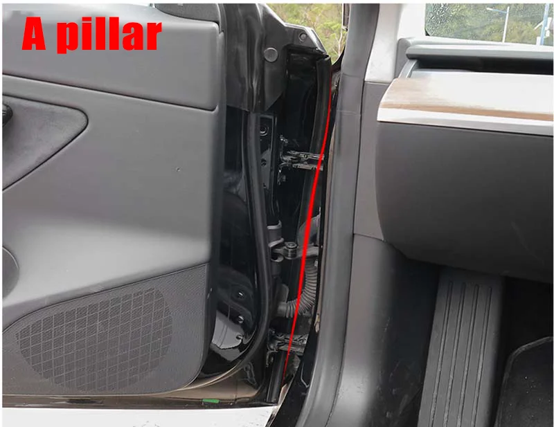 Für Tesla Modell 3Y 2020-2025 Highland Juniper Autotür Gummidichtung Streifen Kits Lärm Isolierung Stamm Haube abdichtung Zubehör – Detail 3