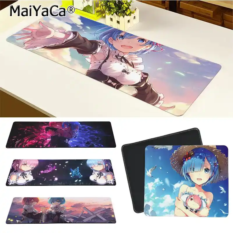 Maiya Top Quality Rem Re Zero Beautiful Anime Mouse Mat Free Shipping Large Mouse Pad Keyboards Mat Mouse Pads Aliexpress