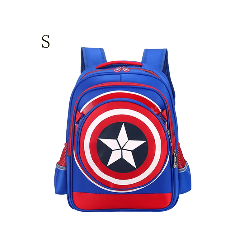 MVK Мстители 4 Капитан Америка 4 шт. школьные сумки для мальчиков рюкзак для детей начальной школы школьный детский композитный Рюкзак Mochila - Цвет: blue S