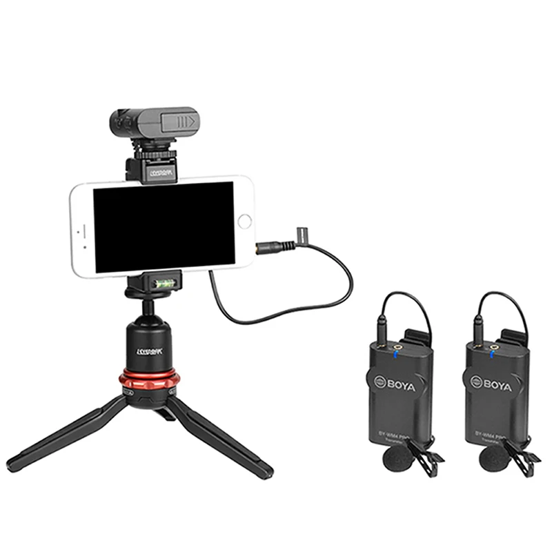 Беспроводной микрофон Boya BY WM4 PRO K1 K2 для iPhone X 8/Android/DSLR петличный записи видео|wireless