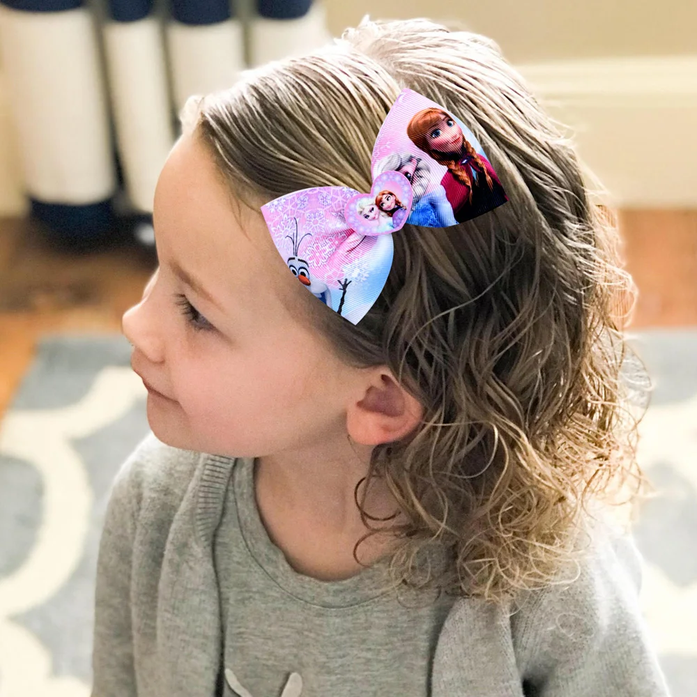 1 шт. JOJO Siwa принцесса печатные банты для волос с зажимом для детей девочки ленты милые заколки для волос головные уборы аксессуары для волос
