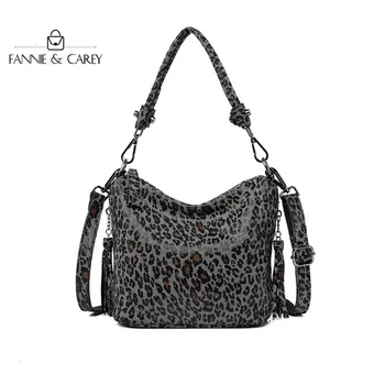 

Hot Sale Genuine Leather Ladies Leopard HandBags Women Messenger Bags Totes Designer Crossbody Shoulder Bag lady Hand Bags
