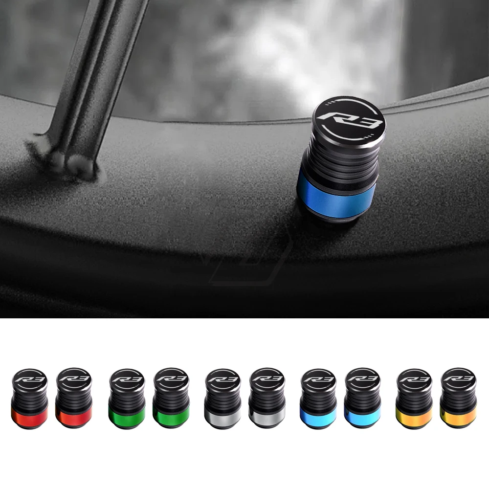 

For Yamaha R3 YZF-R3 All Year Motorcycle Accessories Valve Stem Cap Set Case