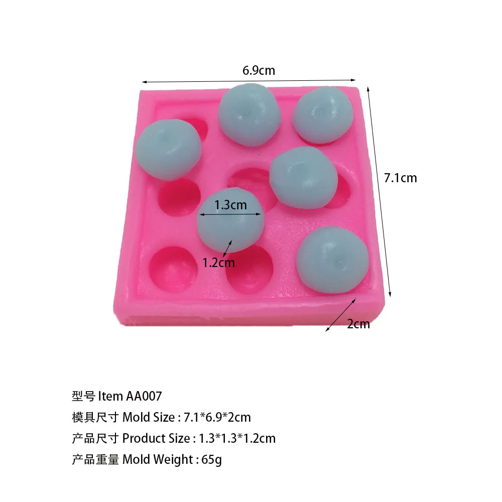 AA007 blueberry Mulberry cooking tools wedding decoration Silicone mold baking Fondant Sugar Craft Molds DIY