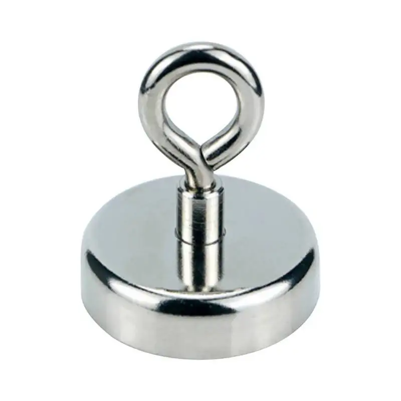

#8Drop shipping New Powerful Round Neodymium Magnet With Countersunk Hole And Eyebolt Super-powerful Holes MagnetsCMG