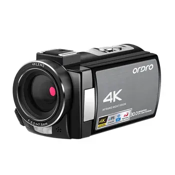 

ORDRO AE8 Video camera Camcorder 4K Digital Video Camera Upgrade 3.0 IPS Full HD Camera IR Infrared Night Vision with Microphone