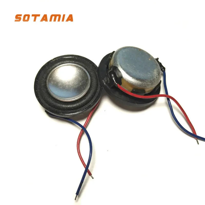 

SOTAMIA 2Pcs 28mm Mini Audio Sound Speakers 4 Ohm 2W DIY Computer Toy Music Speaker Driver For Home Theater Loudspeaker
