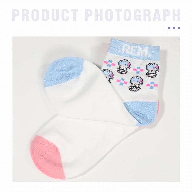 Re: zero Rem Emilia China Official Authorization Warm Sock Short Socks