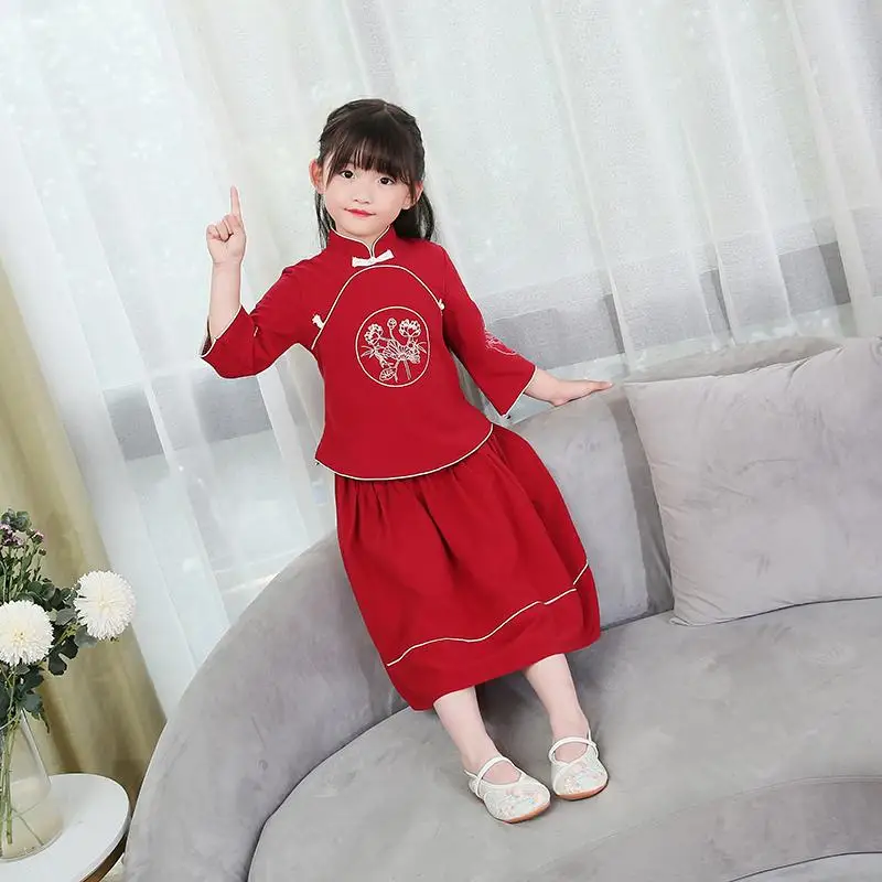Костюм ханьфу для мамы и дочки, Cheongsam для мамы и дочки,, вечерние платья для мамы и дочки, одежда для всей семьи, Qipao