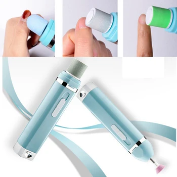 

9in1 Electric Nail File Drill Set Battery Powered Manicure Polishing Tool Nail File Drill Machine With Body Hair Shaver Head