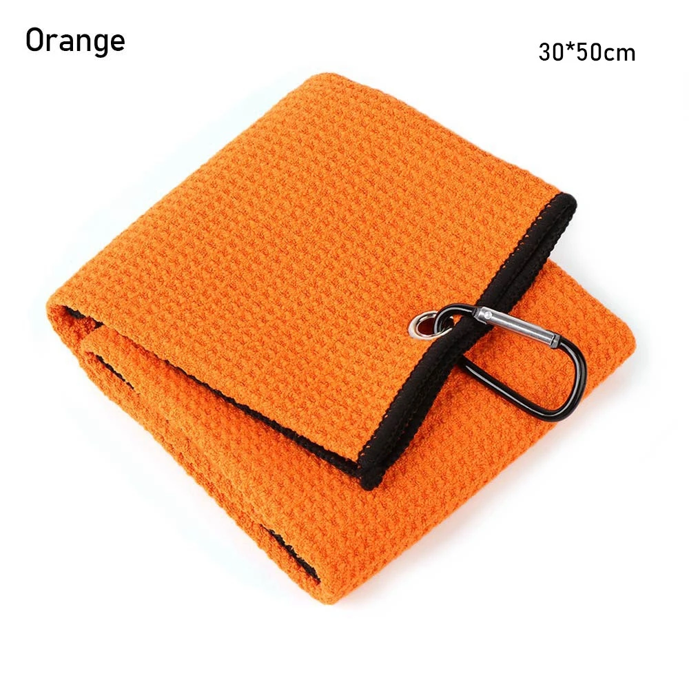 SYEYCW 3 Pezzi Asciugamano da Golf in Microfibra con Moschettone, Asciugamano da Golf Ripiegabile, Molto Assorbente, per Palestra, Fitness, Corsa