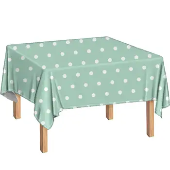 

Multi-color Modern Dots White Wave Point Tablecloth Tea Table Cloths Cover Waterproof Table Cloth Party Catering Events Decor