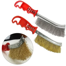 2 шт проволочная щетка красная нержавеющая сталь латунь набор щетинок для удаления коррозии