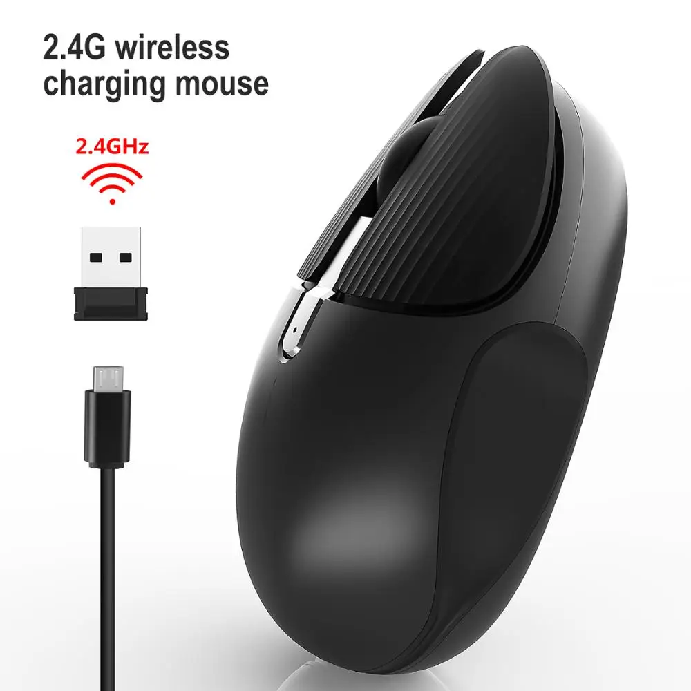 

2.4G wireless mouse One key return desktop silent mouse 1600DPI with 600mAh battery 250Hz high rate mini wireless mouse