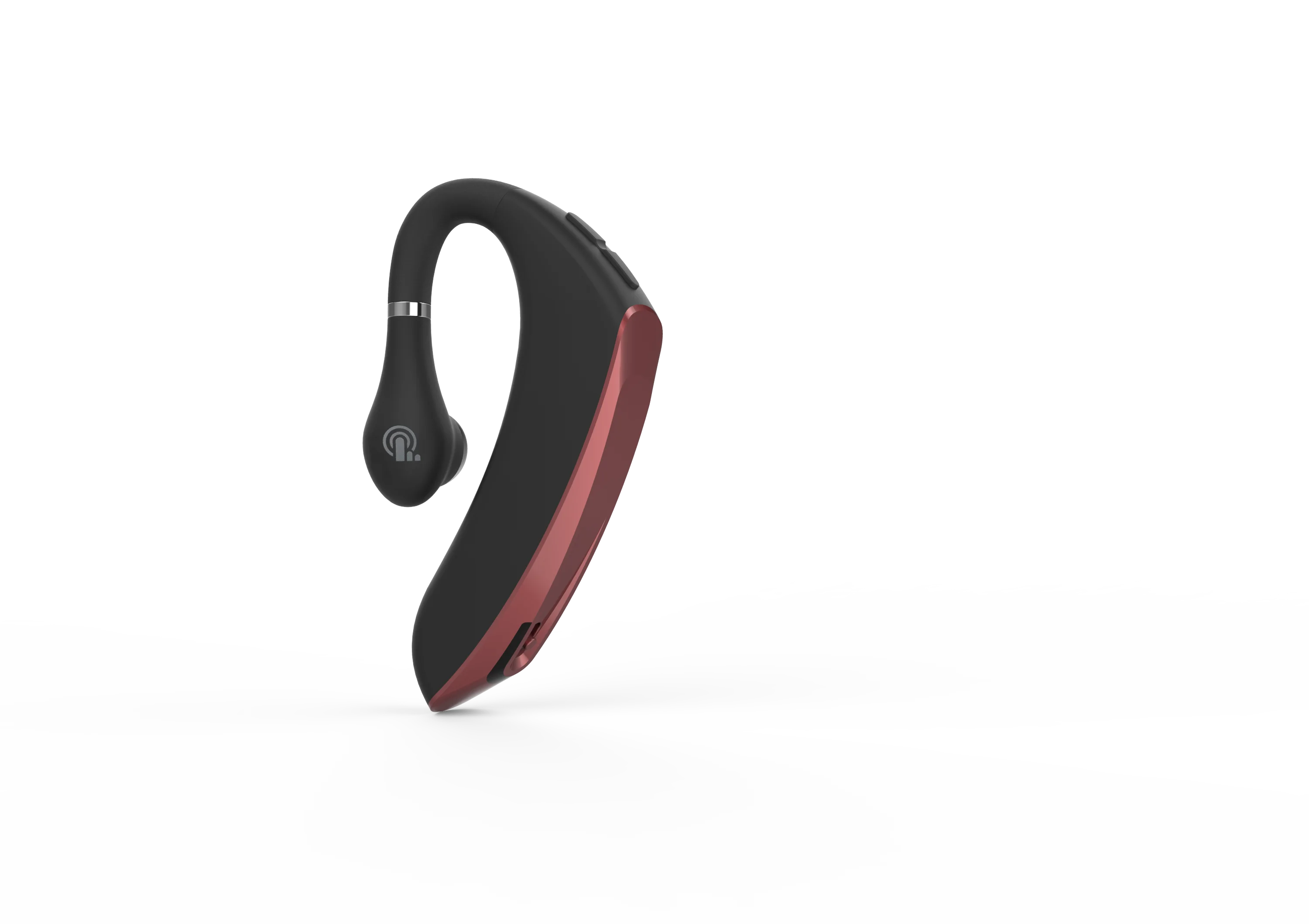 Bluetooth гарнитура беспроводной наушник с выключателем звука и шумоподавлением микрофон Bluetooth наушники для смартфонов - Цвет: Red