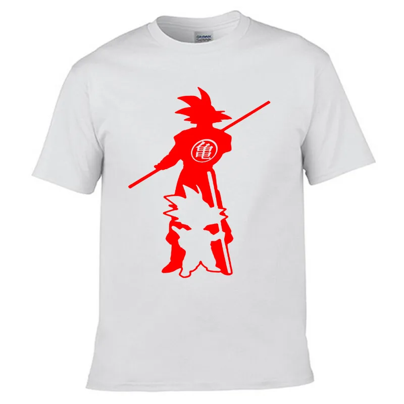Новое поступление, футболка из японского аниме «Драконий жемчуг Z», Супер Saiyan, мужские футболки Son Goku, топы, Мужская одежда, хлопковая футболка - Цвет: 7