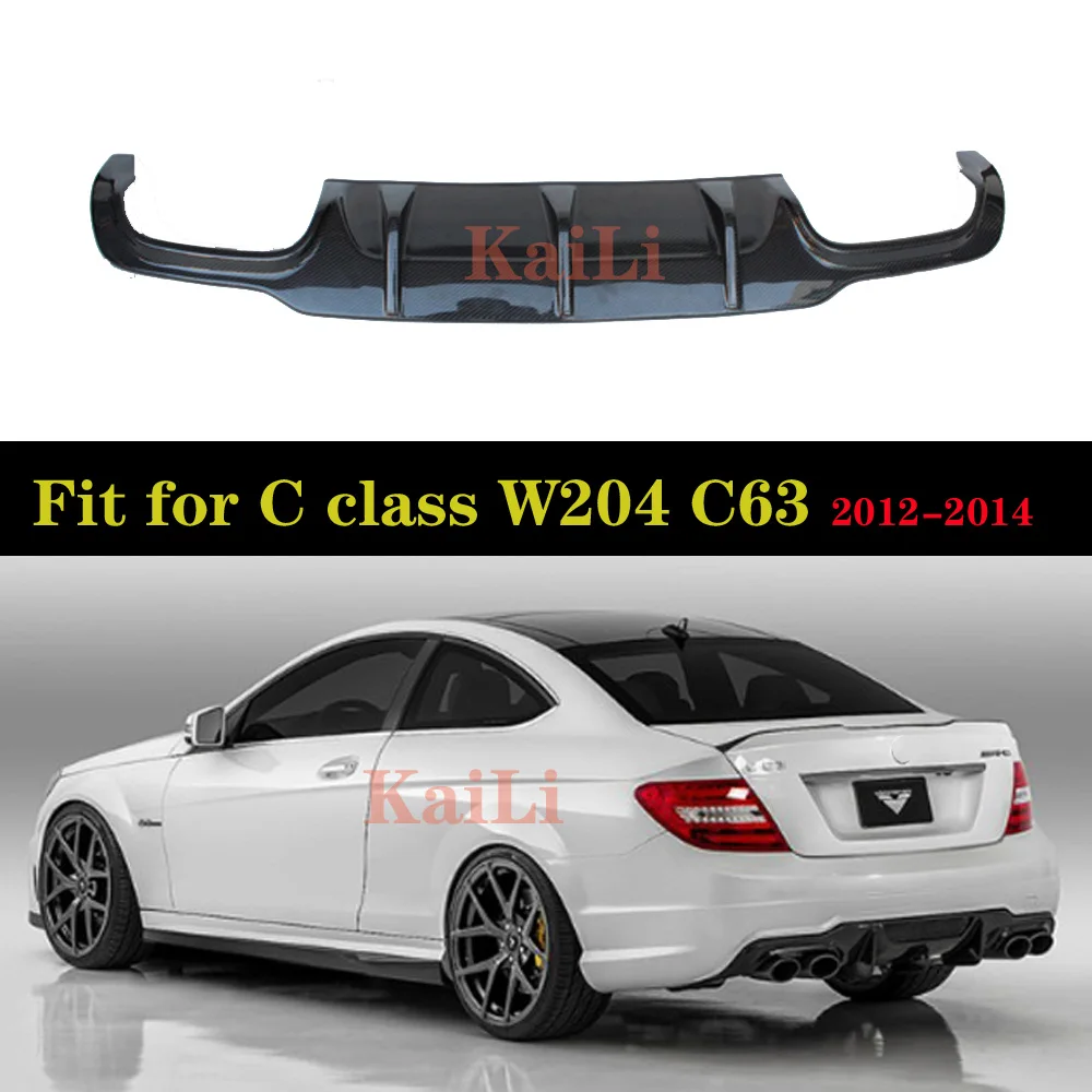 W204 C63 задний спойлер из углеродного волокна диффузор для Mercedes Benz C300 Sport 2012