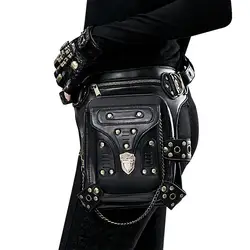 Женская поясная сумка женская поясная сумка маленькая сумка для ног сумки стимпанк Готическая сумка-мессенджер Хип-Хоп сумка-бум модная