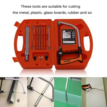 

Multifunctional Hand Tools 11 In 1 Magic Saw Kit Hand DIY Saw Cutting Metal Wood Glass Plastic Rubber Blades With Case