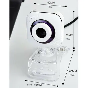 

480P HD Camera USB Drive-free Transparent Clip Video Conferencing Network Class Camera Teaching Cam Webcam