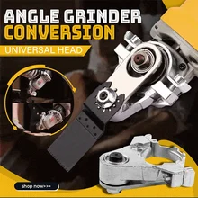 Ângulo moedor para grooving adaptador de máquina rebarbadora conversão universal cabeça kit para 100 modelo carpintaria ferramenta