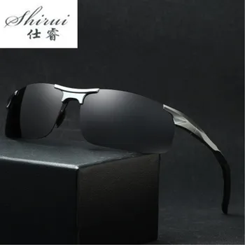 

2019 Aluminum Magnesium Men Sunglasses Polarized Sports Driving Night Vision Goggles Sunglass Fishing UV400 Rimless Sun Glasses