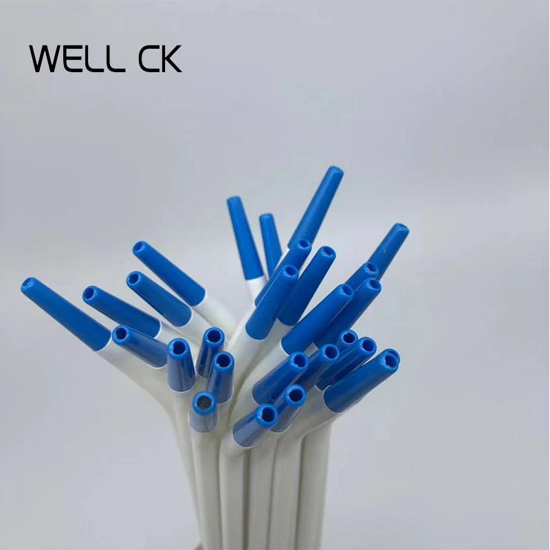 50pcs Lot Dental Saliva Ejector Dentistry Clinic Disposable Surgical Suction Tips Suction Tube Long Slim Type 4