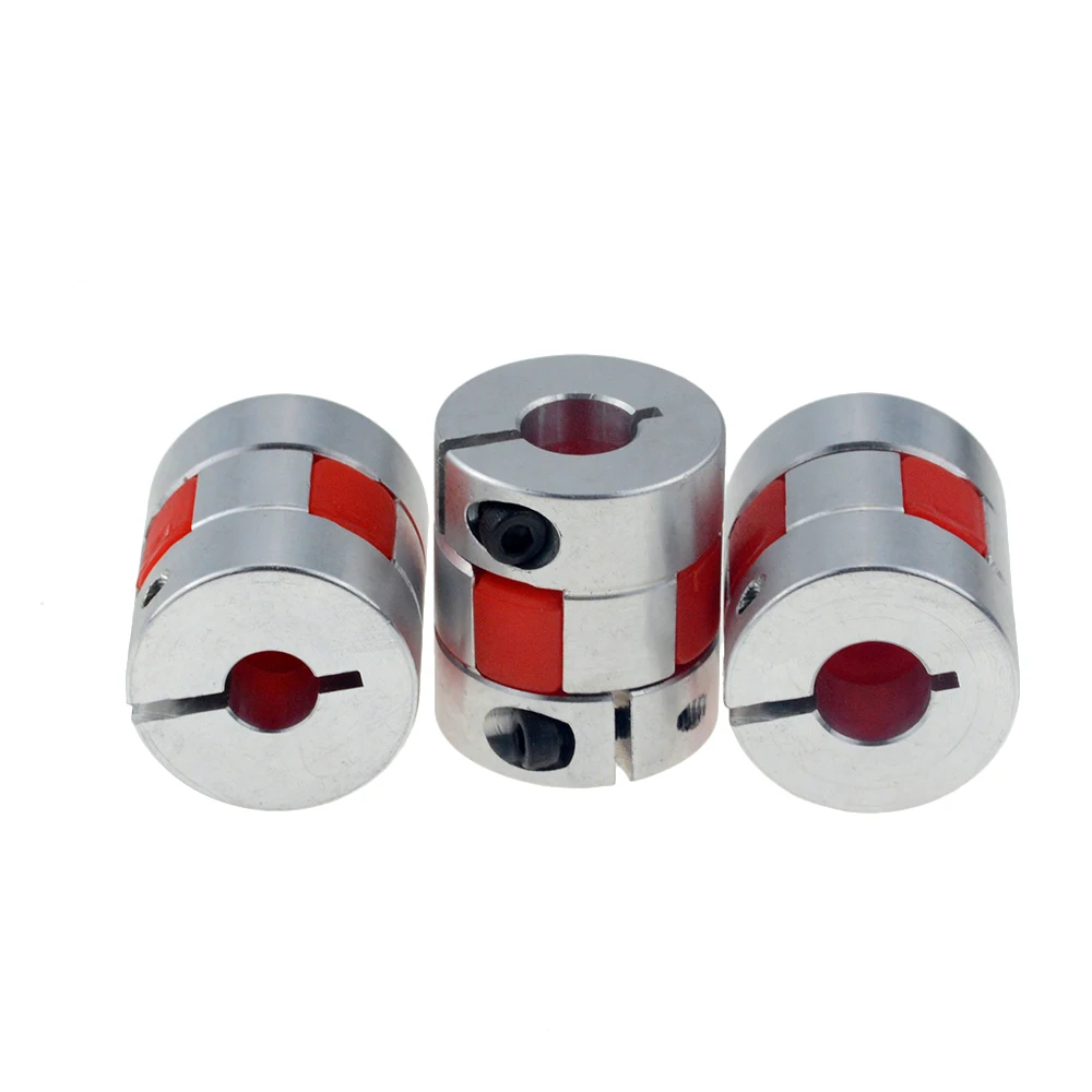 

Free shipping 4pc D20L25 jaw flexible motor coupling CNC spider flexible jaw coupler 5x8mm 3mm 4mm 5mm 6mm 6.35mm 7mm 10mm