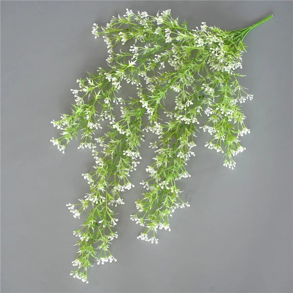 Искусственная трава 9 вилок подвесное растение из ротанга для украшения дома и