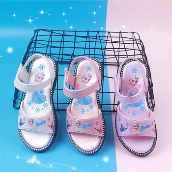 

Disney summer frozen girls Princess cartoon sandals fashion kids beach shoes shoes for school girl