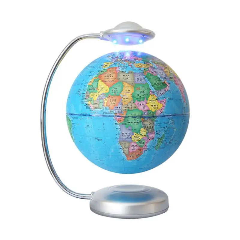 

Magnetic Levitation Floating Earth Globe World Map Creative C-shaped Globe LED Light Earth Floating World Map Child Gift Decor