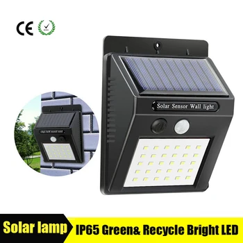 

Solar Rechargeable Light 30 LED Waterproof PIR Motion Sensor Security Solar Lamp Outdoor Emergency Wall Light