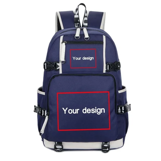 as pictures Настройка DIY вашего изображения рюкзак сумка ж/USB модный рюкзак порт и замок и наушники путешествия плечо сумка для ноутбука упаковочная сумка - Цвет: as pictures