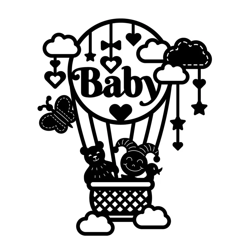 InLoveArts Детские штампы горячий воздушный шар металлические Вырубные для рукоделия