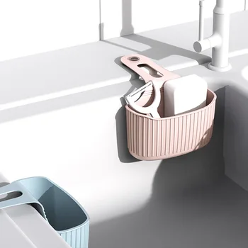 

Hot Storage Basket Sink Drain Rack for Soap Sponge Durable Hanging Basket Wash Storage Basket Bathroom Kitchen Supplies