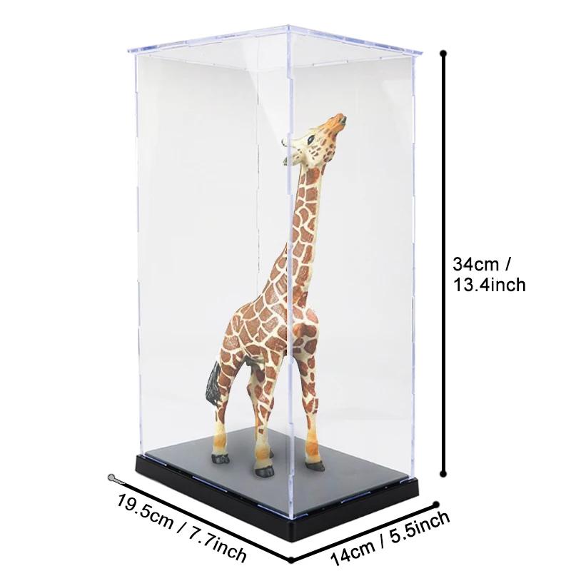 Présentoir acrylique Transparent jouet anti-poussière clair modèles faits à la main vitrine Kits de construction Figure d'anime montrant boîte enfants jouets