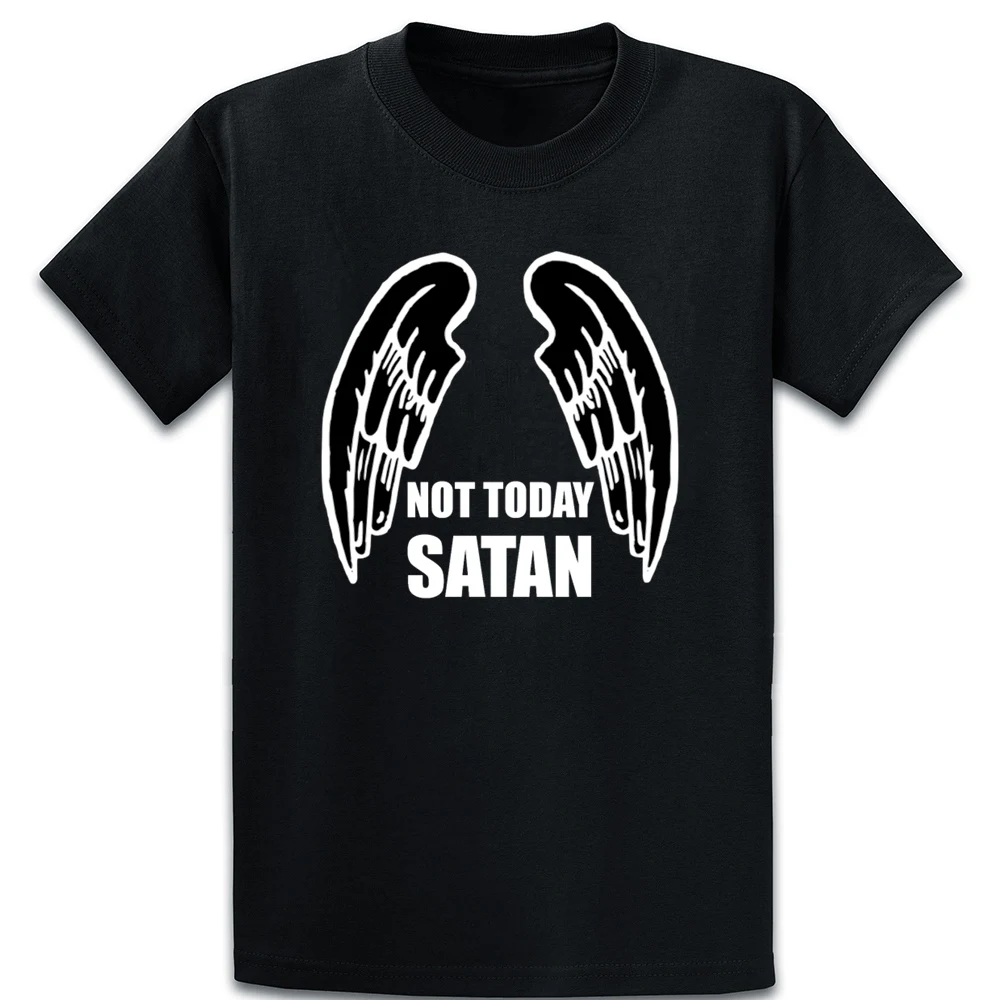 Not Today Satan футболка проектирование круглый вырез горловины свободные