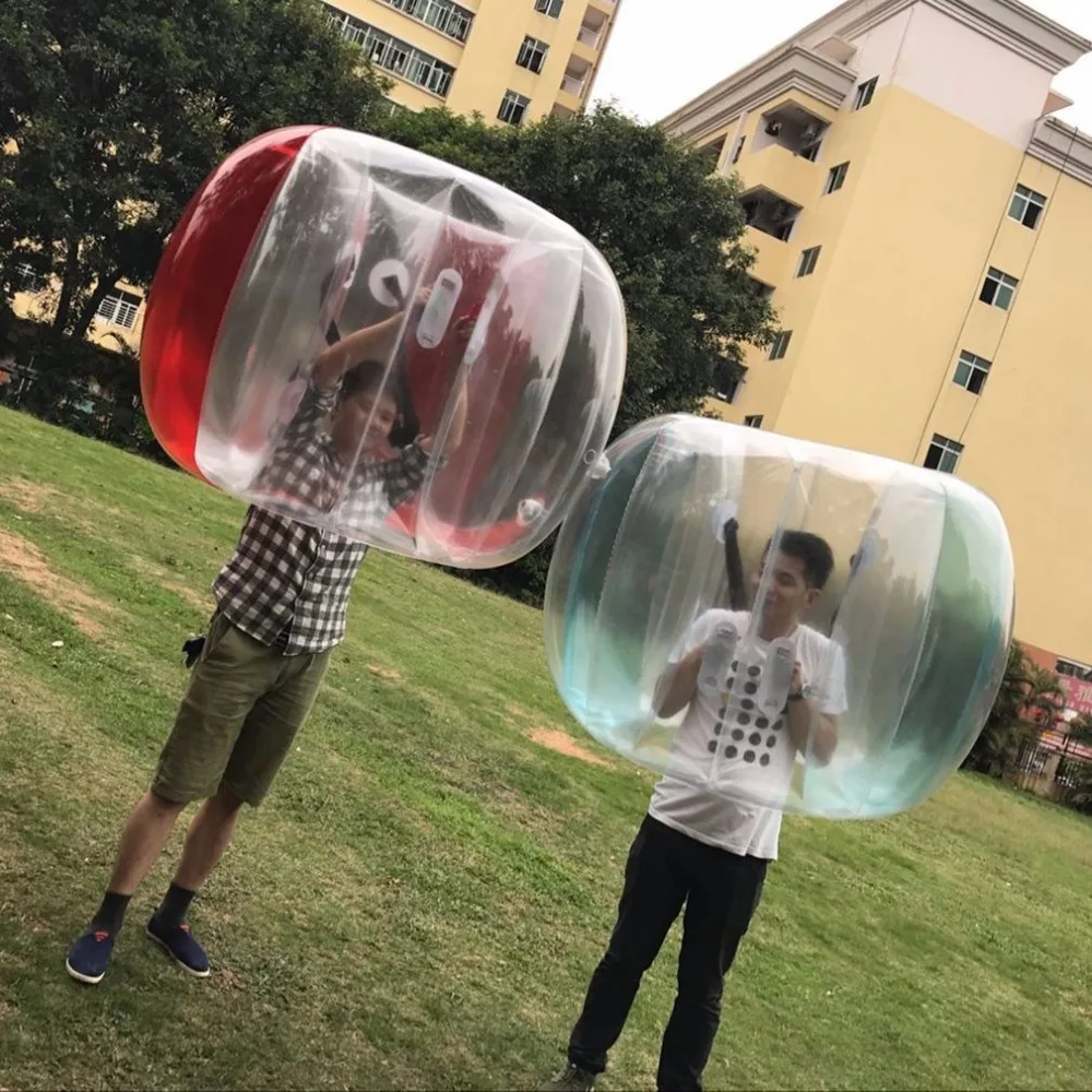 Fun Outdoor Activity PVC Inflatable Bubble Collision Bumper Buffer Ball Training Running Sport Family Game Body Suit Loopy Ball