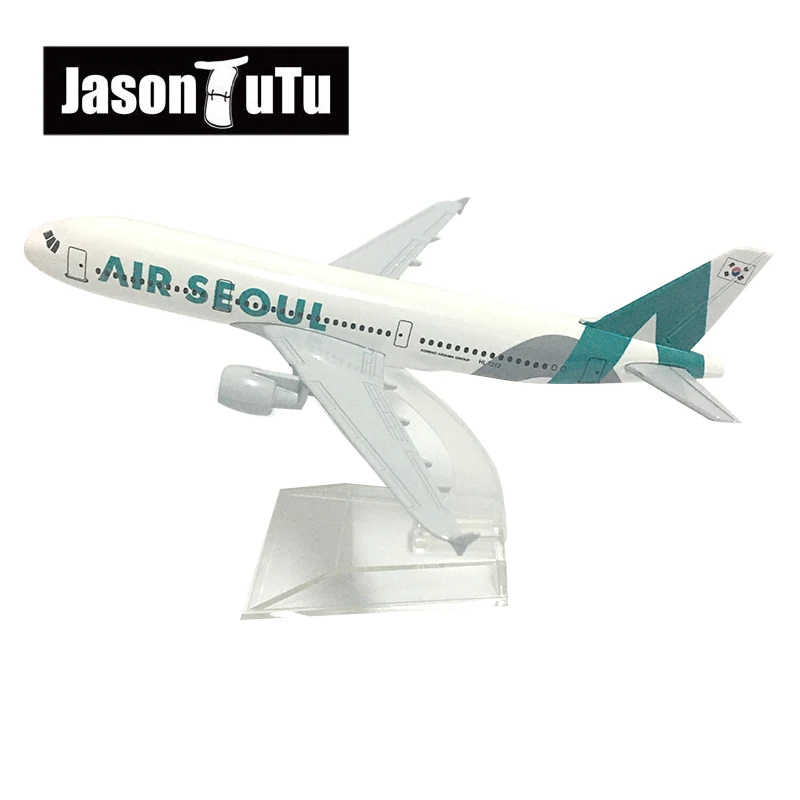 Модель самолета JASON TUTU 16 см, модель самолета из литого металла, масштаб 1/400 модель самолета airbus a380 jason tutu 20 см литый под давлением металлический масштаб 1 300