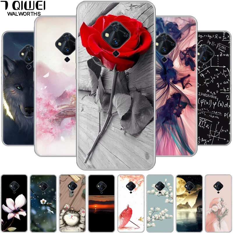 

For vivo V17 Case Silicone Soft Cute TPU Phone Case For vivo V17 VIVOV17 Cover Flower V1945A V 17 2019 Para Back Covers y9s