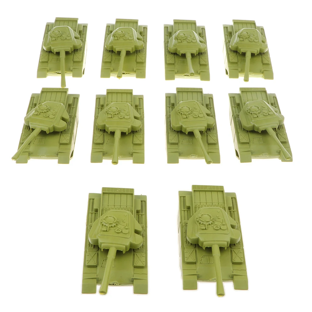 10pcs  Base Toy Soldiers Kit Blockhouse Medium Tank  Men ACCS Yellow