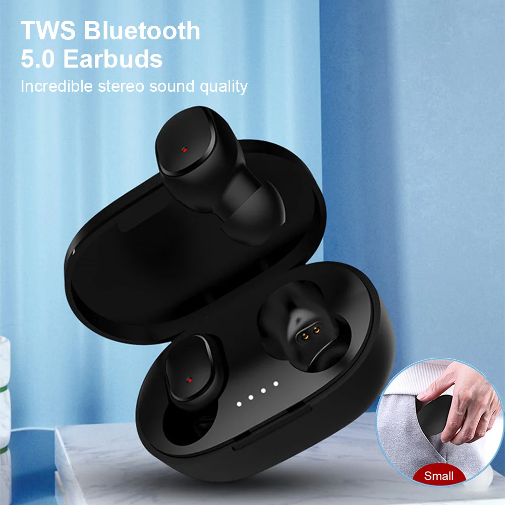 Bluetooth-наушники V5.0 TWS настоящие беспроводные наушники-вкладыши водонепроницаемые