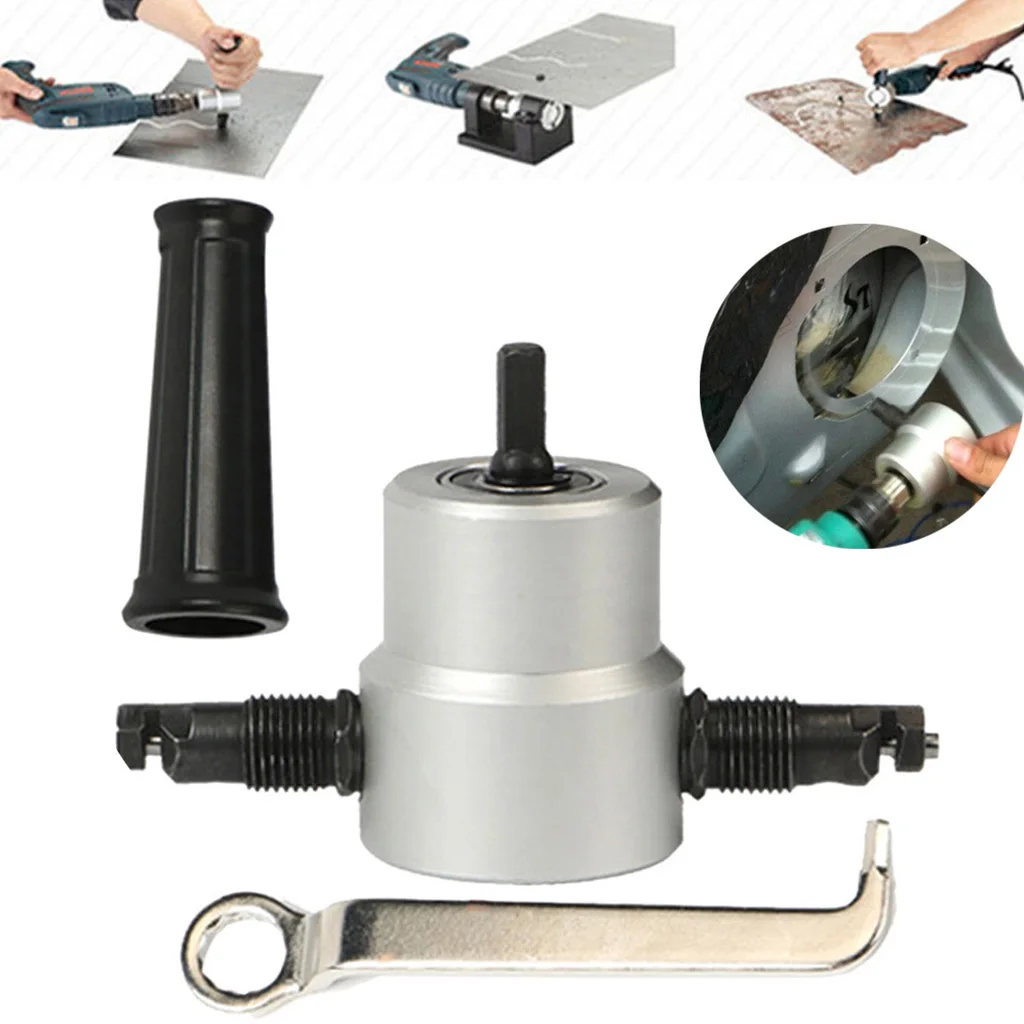

Metal Cutting Machine Art Trimmer Sheet Metal Cutting Nibble Metal Cutting Double Head Nibbler Blade Saw Cutter Tool Accessory