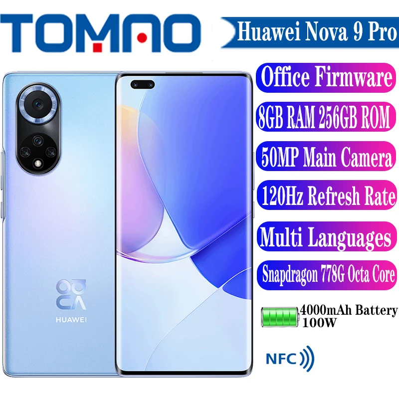 kontakt Foragt Marco Polo Original Official New Huawei Nova 9 Pro Smartphone 8gb Ram 128gb 256gb Rom  Snapdragon 778g 6.72'' 120hz 100w 50mp Main Camera - Mobile Phones -  AliExpress