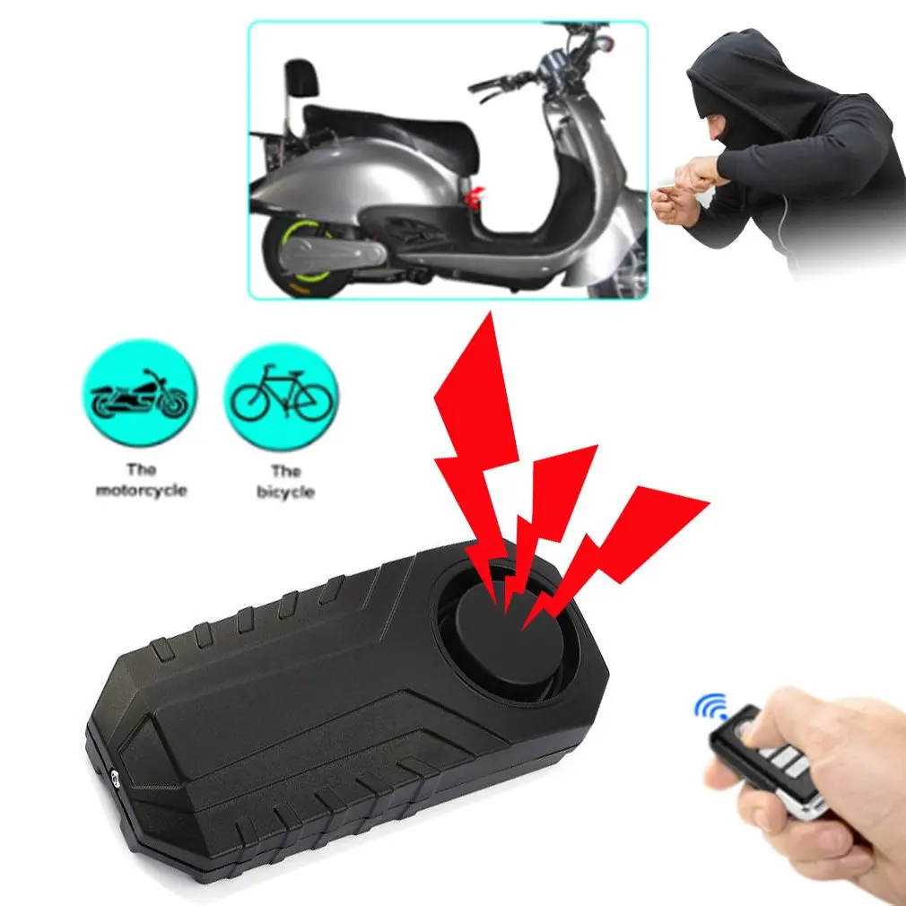 

2020 Wireless Remote Control Alarm Bicycle/Electric tricycle/ New Energy Car Vibration and Displacemnt Alarm Safety Lock
