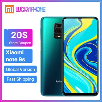 

Global Version Xiaomi Redmi Note 9S 9 s Mobile Phone 6G 128G Smartphone 48MP AI Quad Camera Snapdragon 720G Octa Core 5020mAh